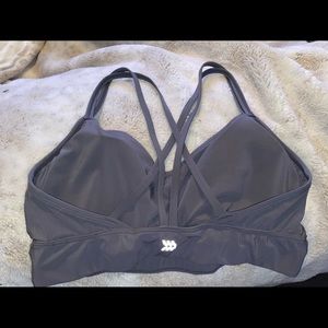 Grey Sports bra